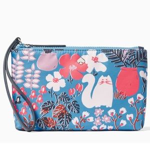NWT Kate Spade Jae Garden cat wristlet